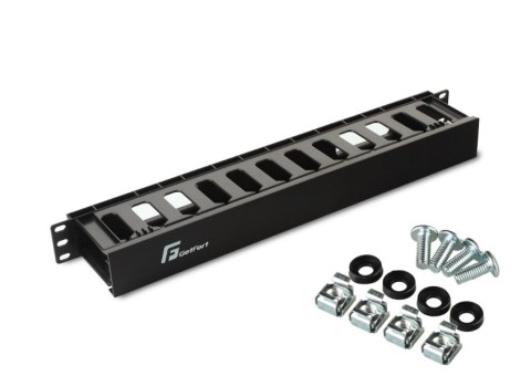 GETFORT ORGANIZER KABLI 1U POZIOMY ZAMYKANY OGF-PM GETFORT