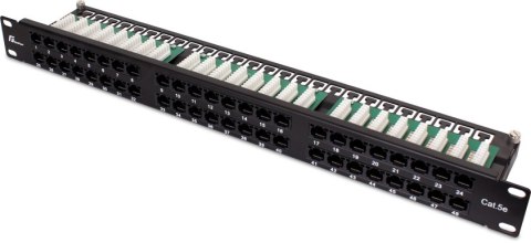 GETFORT PATCH PANEL UTP CAT.5E 48 PORTÓW PGF-5EUTP48-B9 GETFORT