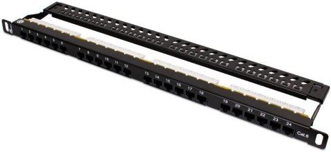 GETFORT PATCH PANEL UTP CAT.6 24 PORTY 0.5U PGF-6UTP24-B7 GETFORT