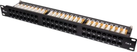 GETFORT PATCH PANEL UTP CAT.6 48 PORTÓW PGF-6UTP48-B9 GETFORT