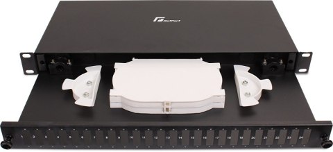 GETFORT PRZEŁĄCZNICA ŚWIATŁOWODOWA GETFORT 1U 19 Cali 24xSC DUPLEX STAŁA