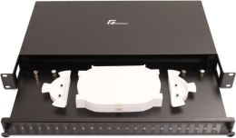 GETFORT PRZEŁĄCZNICA ŚWIATŁOWODOWA GETFORT 1U 19 Cali 24xSC DUPLEX Z PÓŁKĄ