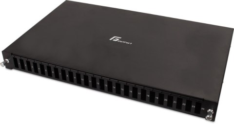 GETFORT PRZEŁĄCZNICA ŚWIATŁOWODOWA GETFORT 1U 19 Cali 24xSC DUPLEX Z SZYNAMI