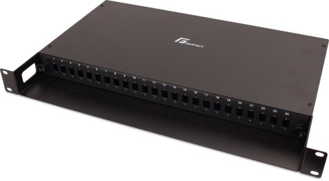 GETFORT PRZEŁĄCZNICA ŚWIATŁOWODOWA GETFORT 1U 19 Cali 24xSC SIMPLEX Z PÓŁKĄ