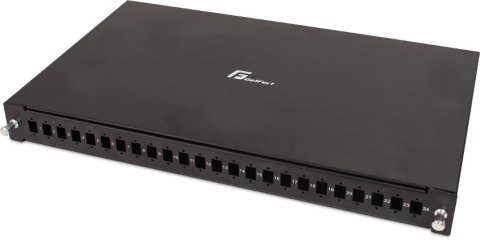 GETFORT PRZEŁĄCZNICA ŚWIATŁOWODOWA GETFORT 1U 19 Cali 24xSC SIMPLEX Z SZYNAMI