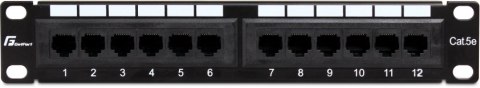 GETFORT Patch Panel Getfort 10 cali 12 portów PGF-5EUTP12-B4