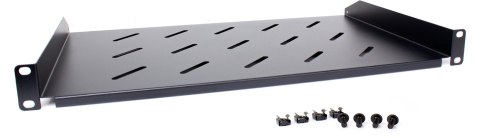 GETFORT Półka rackowa uniwersalna Getfort 19 cali 1U 270mm Czarna