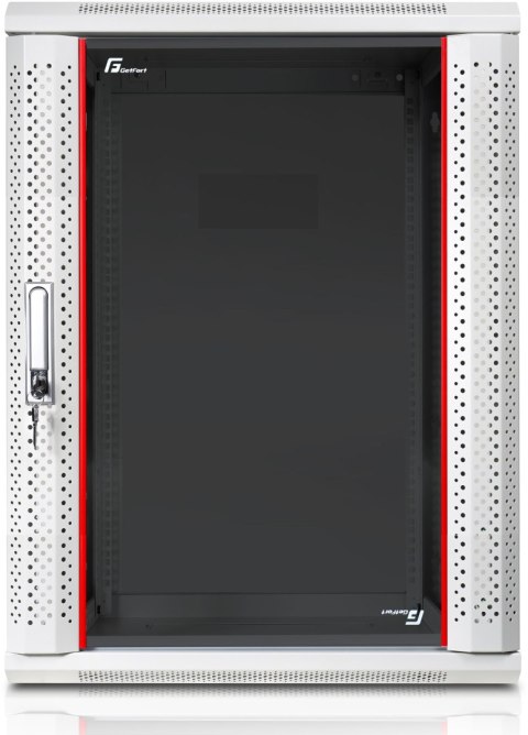 GETFORT SZAFA RACK GETFORT 19 CALI 18U 600X450 WISZĄCA SZARA