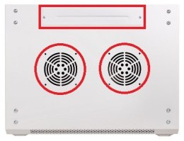 GETFORT SZAFA RACK GETFORT ECO v2 19 CALI 9U 600X450 Wisząca Szara