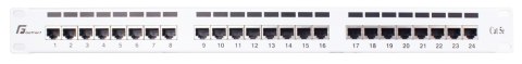 GETFORT PATCH PANEL FTP CAT.5E 24 PORTY SZARY PGF-5EFTP24-B6-G GETFORT