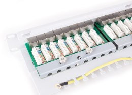 GETFORT PATCH PANEL FTP CAT.5E 24 PORTY SZARY PGF-5EFTP24-B6-G GETFORT