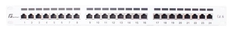 GETFORT PATCH PANEL FTP CAT.6 24 PORTY SZARY PGF-6FTP24-B6-G GETFORT