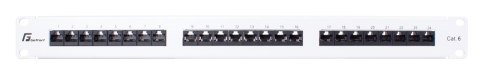 GETFORT PATCH PANEL UTP CAT.6 24 PORTY SZARY PGF-6UTP24-B5-G GETFORT