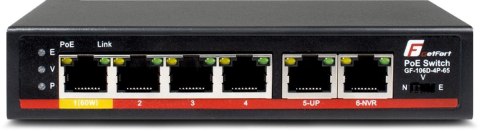 GETFORT SWITCH POE GETFORT 4FE x POE + 2FE UPLINK 65W