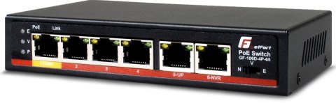 GETFORT SWITCH POE GETFORT 4FE x POE + 2FE UPLINK 65W