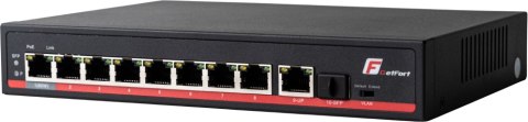 GETFORT SWITCH POE GETFORT 8+1+SFP Gigabit Ethernet 120W