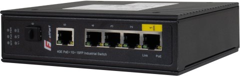 GETFORT SWITCH POE GETFORT PRZEMYSŁOWY POE 4GE+1GE+1SFP (-40/80)