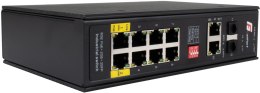 GETFORT SWITCH POE GETFORT PRZEMYSŁOWY POE 8GE+2GE+2SFP (-40/80)