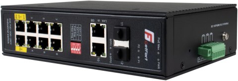 GETFORT SWITCH POE GETFORT PRZEMYSŁOWY POE 8GE+2GE+2SFP (-40/80)
