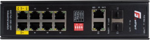 GETFORT SWITCH POE GETFORT PRZEMYSŁOWY POE 8GE+2GE+2SFP (-40/80)